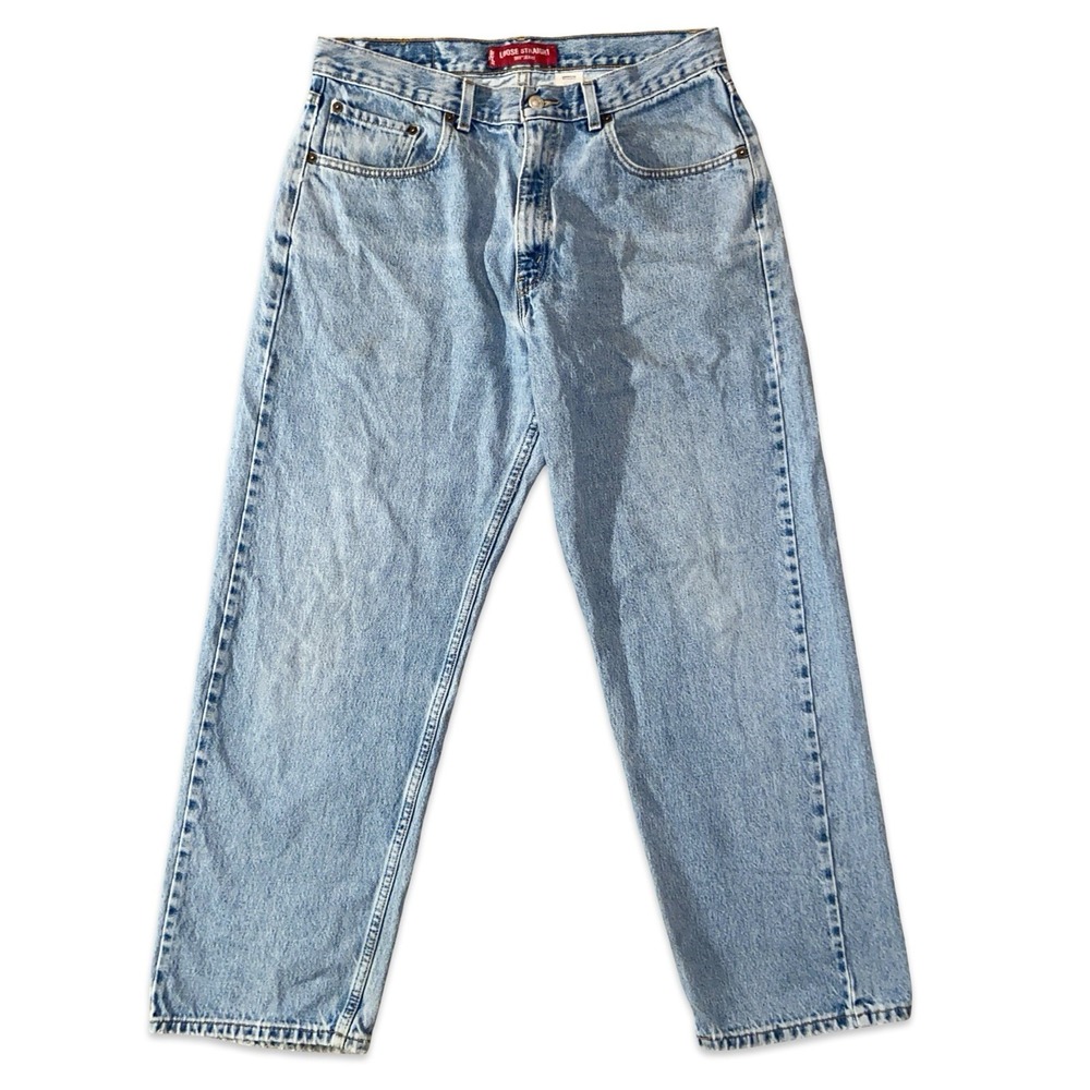 VTG Levi's 569 Loose Straight Jeans Y2K Size 34x30 Mens Blue Denim Baggy
